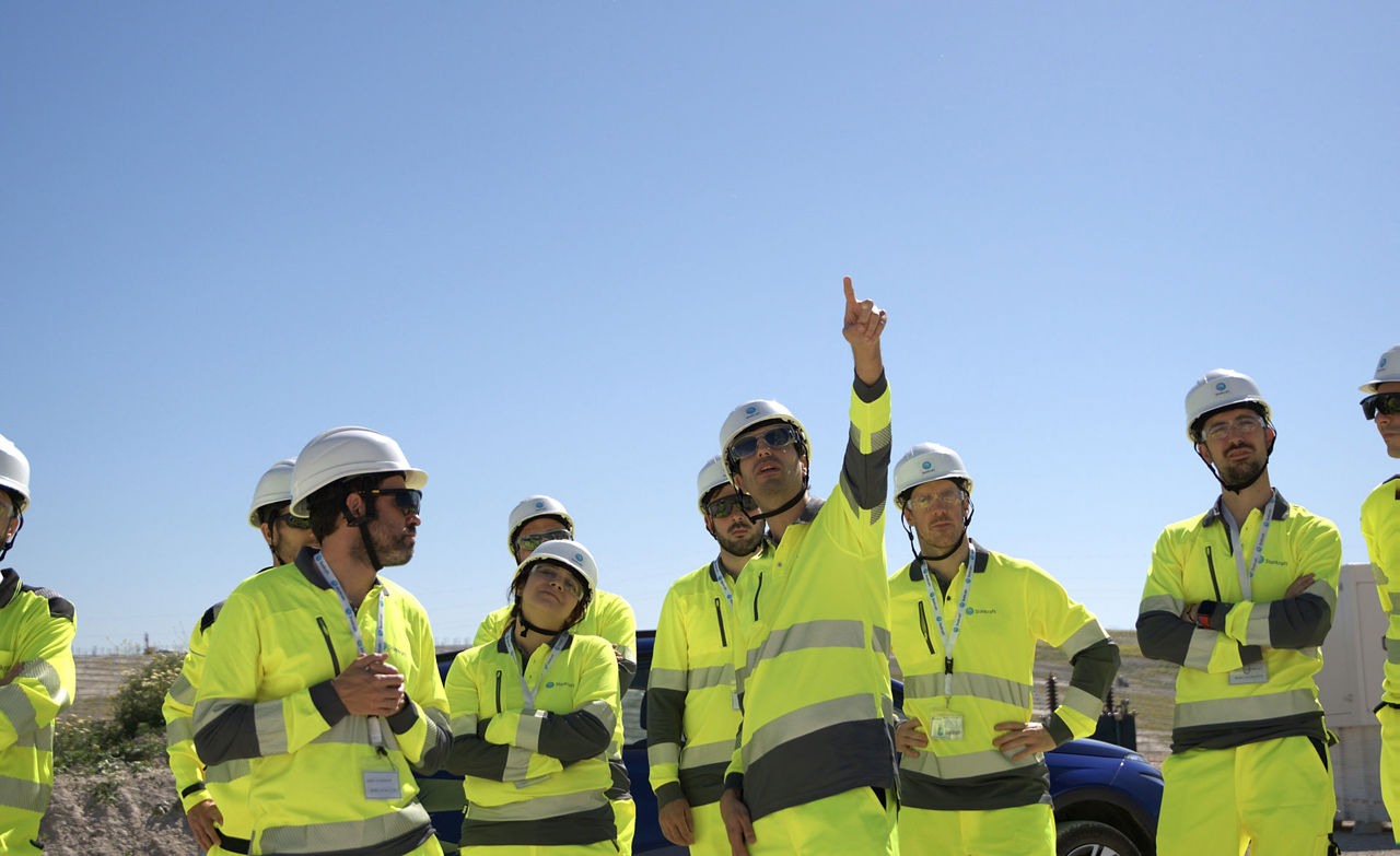 Studenti e tecnici Statkraft in viista allo stabilimento