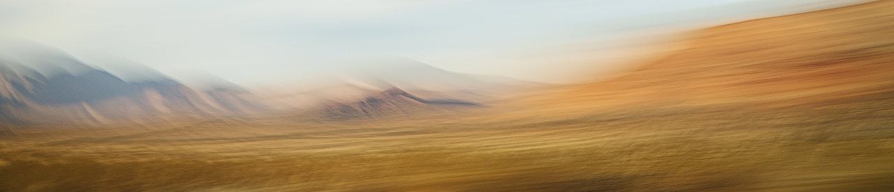 Motion blur - Montagne e campo